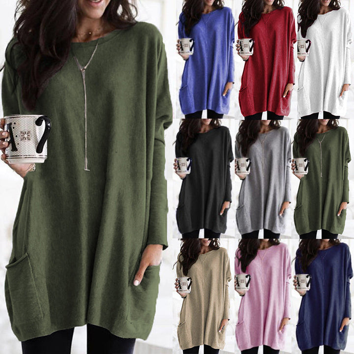 Oversized Women's Sweater with Pockets – Yara