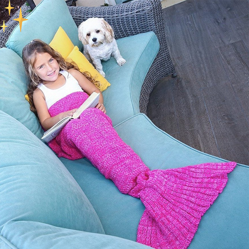 Warme Gebreide Zeemeerminnen Staart - MermaidDreams