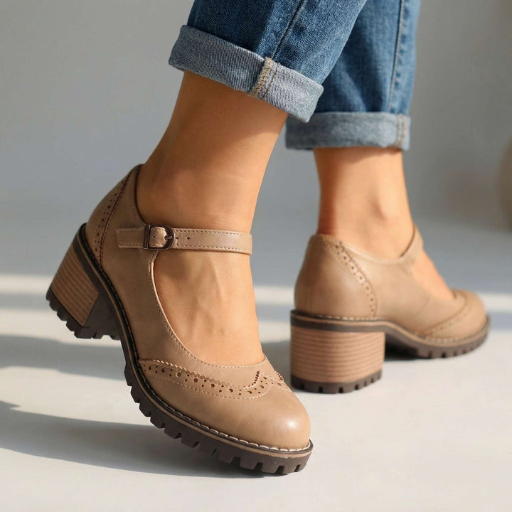 Women's Mary Jane Comfort Heels - Vintage Style Shoes 3