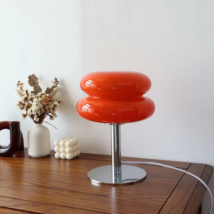 DESIGNER GLAS TAFELLAMP - SFEERVOLLE LED LAMP VOOR SLAAPKAMER EN STUDIE