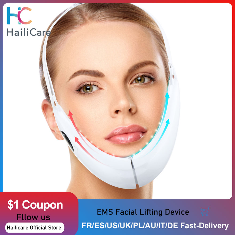 EMS FACIAL TONER WITH LED THERAPY - SLIMMER FACE AND DOUBLE CHIN REMOVAL