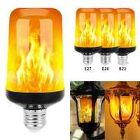 LED FLAME LIGHT PARTY LAMP - 4 MODES FIRE SIMULATION