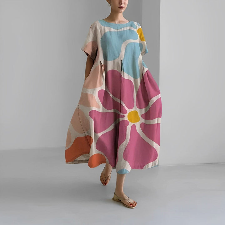 Sukienka Maxi Boho-Kwiaty - FloraChic