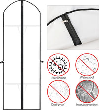 Extra Lange Kledingtas voor Jurken & Gewaden- 180 cm Beschermhoes met Handvatten