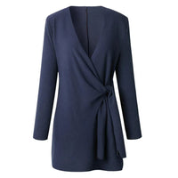 Knitted Women's Vest with Tie Belt – Elin