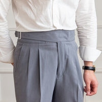 Classic Men's Pants with Buckle - Oliver