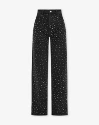 Women's Glitter Jeans for a Sparkling Look - Jade