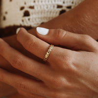 Stylish Beaded Ring - Elina