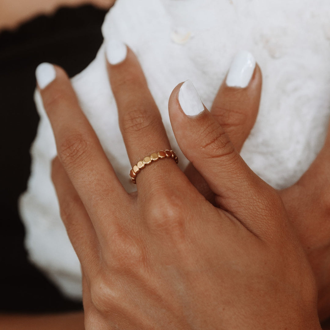 Stylish Beaded Ring - Elina