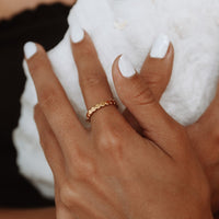 Stylish Beaded Ring - Elina