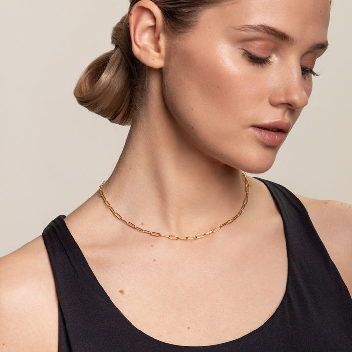 Paperclip Choker Necklace - Lina