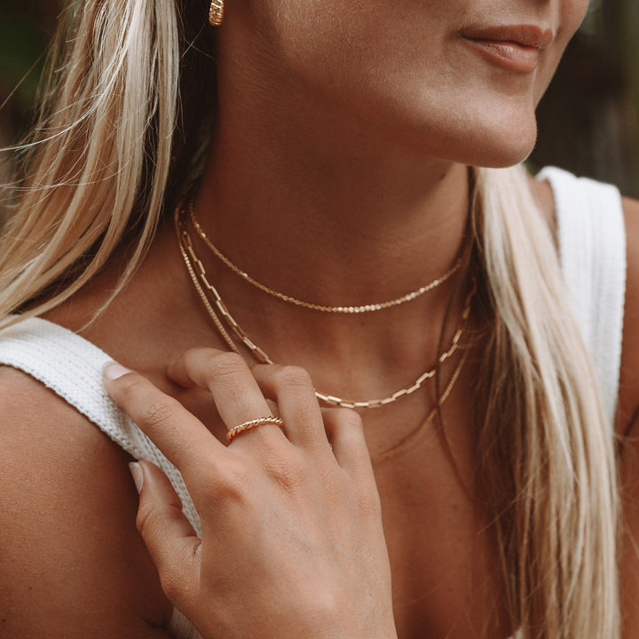 Twisted Ring with Symbolism - Tessa