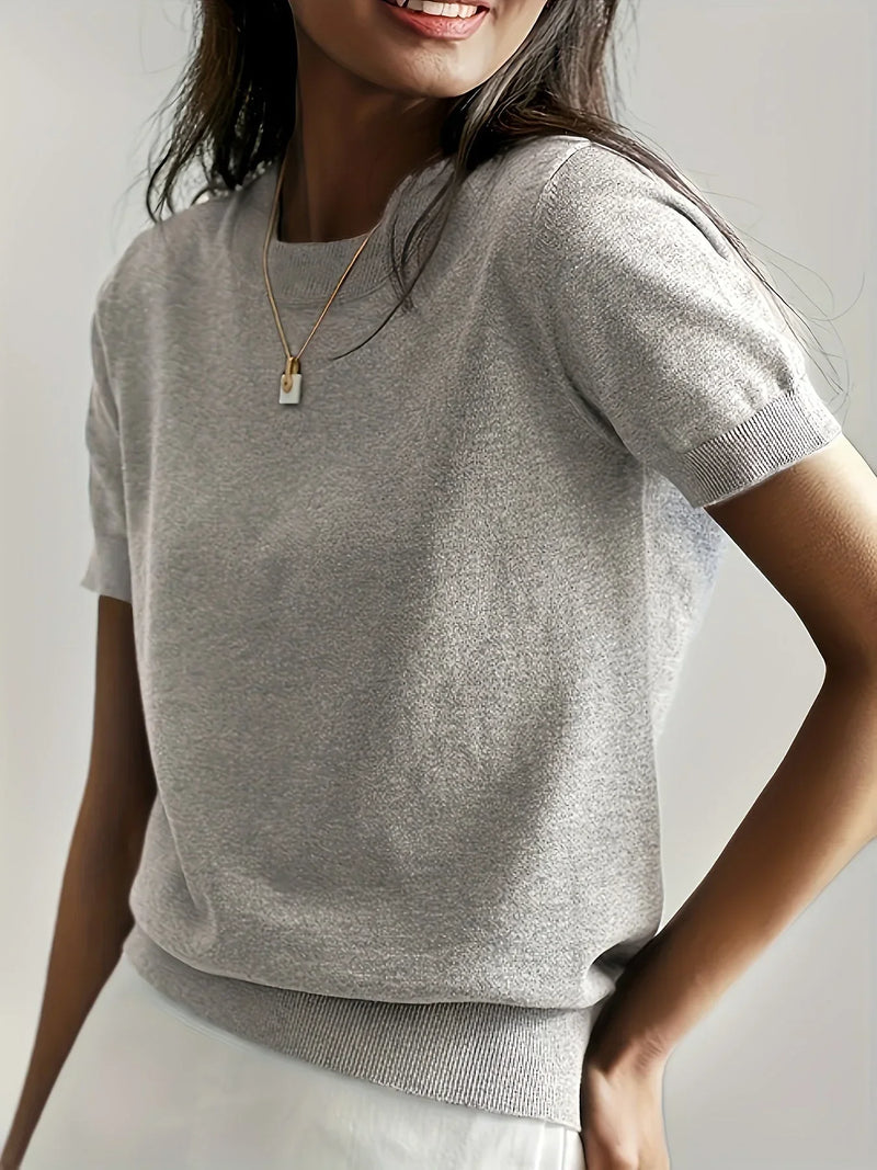 Women's Short Sleeve Sweater – Mila