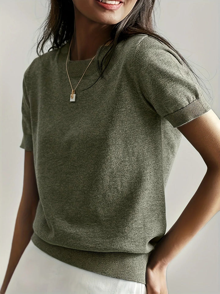 Women's Short Sleeve Sweater – Mila