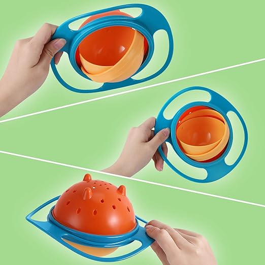 Tilt and Leak-Proof Gyro Bowl - SpinSnack