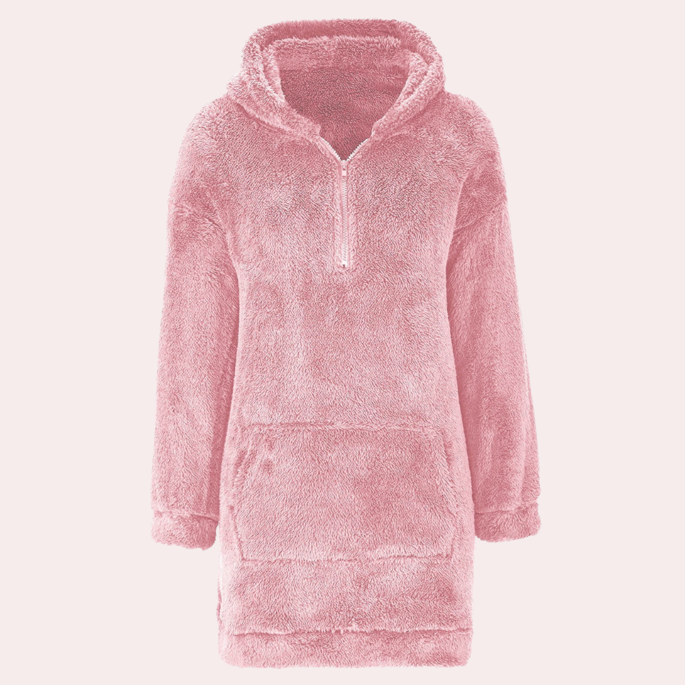 Soft Warm Winter Sweater with Zipper for Women - Maëlle