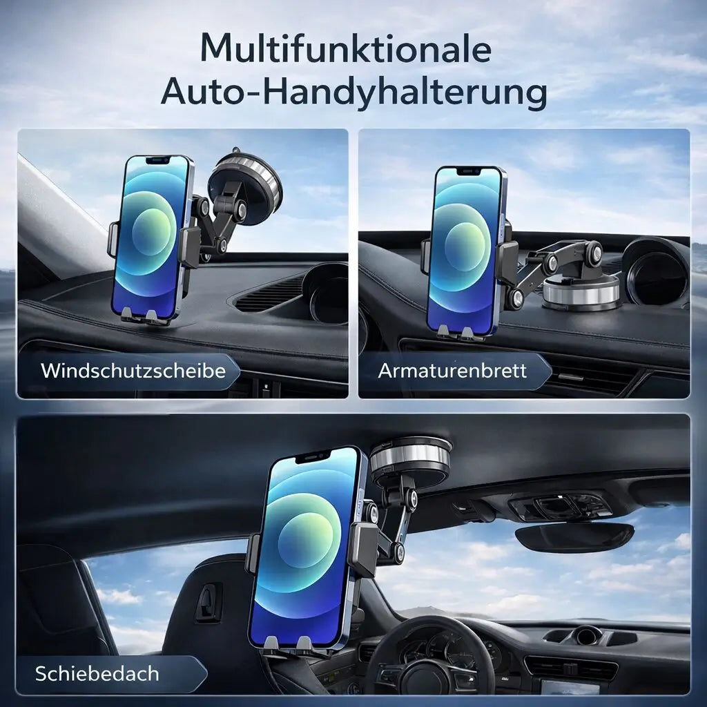 Car Phone Mount with Suction Cup | 360° Rotating Dashboard & Windshield Holder 8