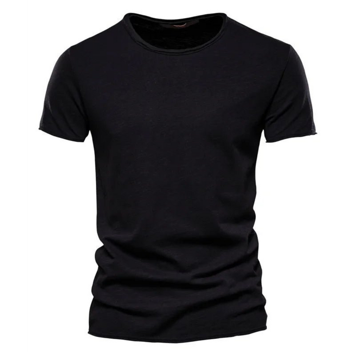 Men's Crew Neck T-Shirt with Slub Yarn Texture 6