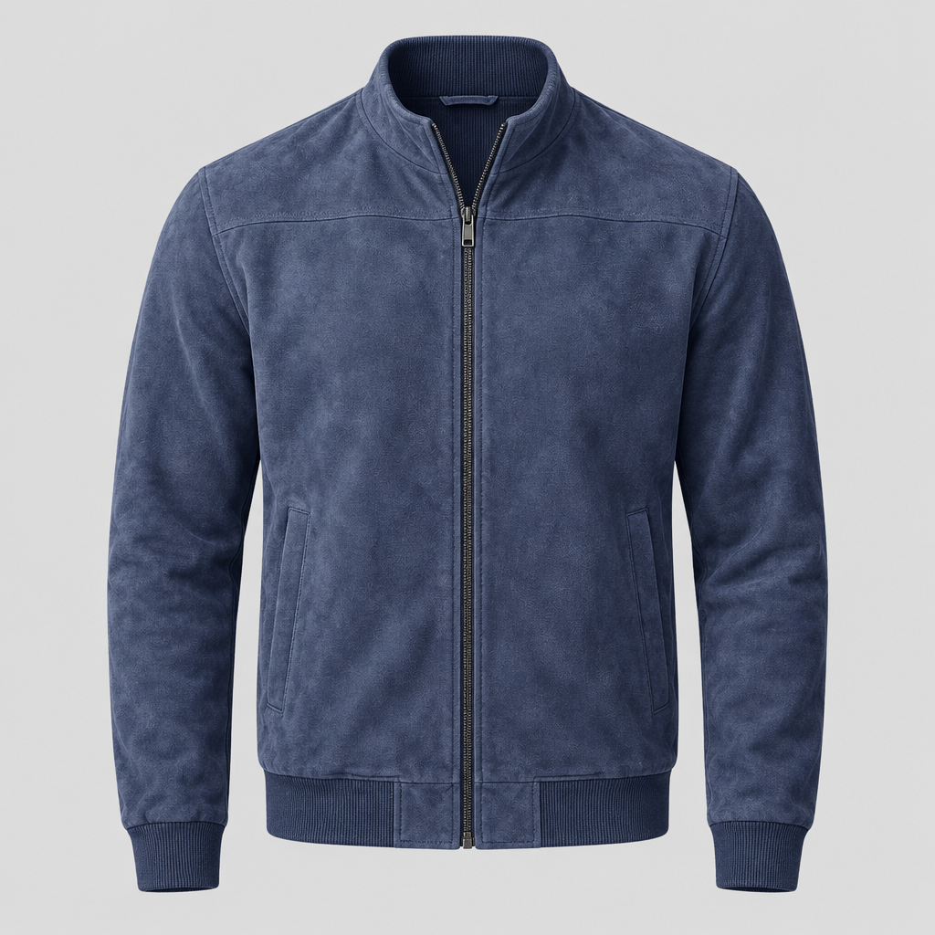 Blouson aviateur en daim pour homme au quotidien
