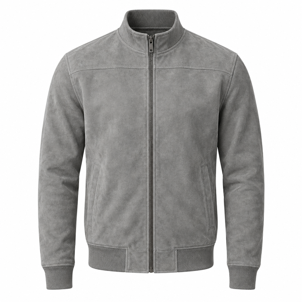 Blouson aviateur en daim pour homme au quotidien