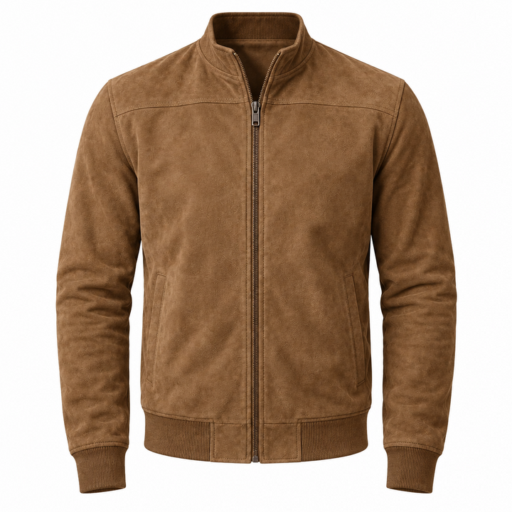 Blouson aviateur en daim pour homme au quotidien