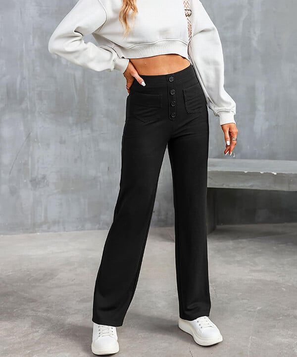 Stretchy High-Waist Women's Pants - Isabeau