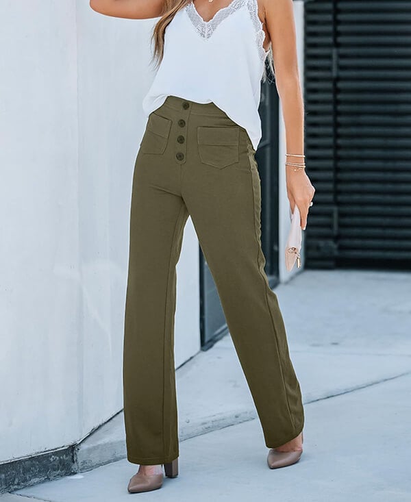 Stretchy High-Waist Women's Pants - Isabeau