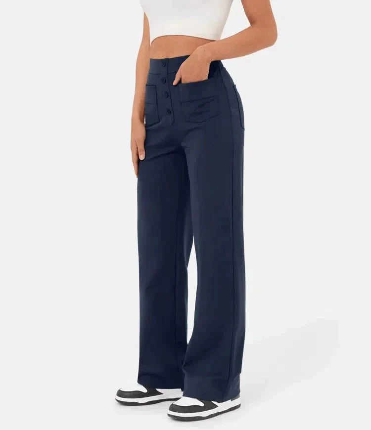 Stretchy High-Waist Women's Pants - Isabeau