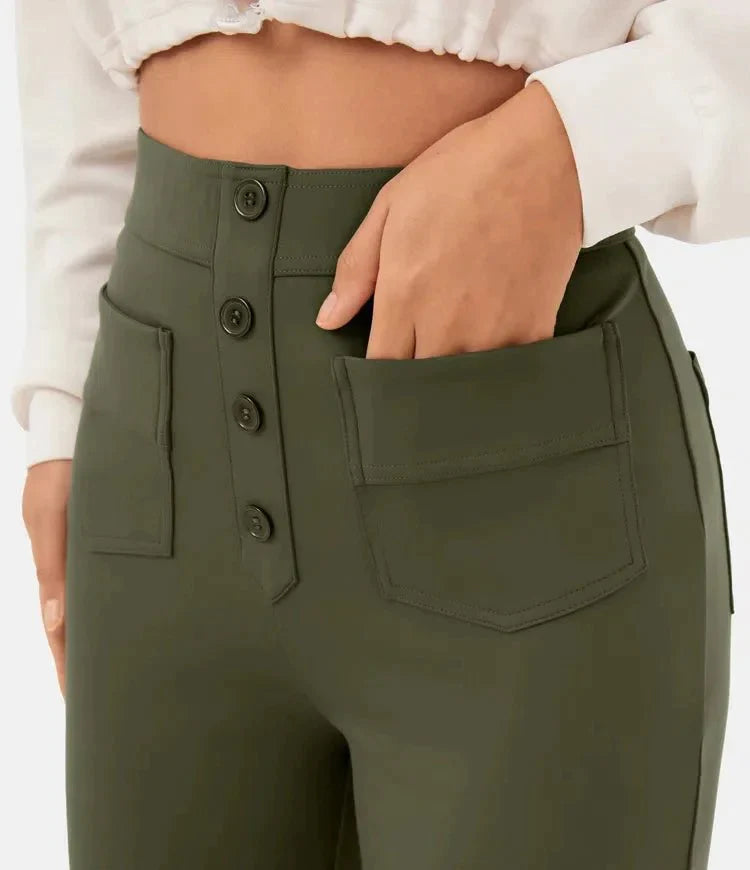 Stretchy High-Waist Women's Pants - Isabeau