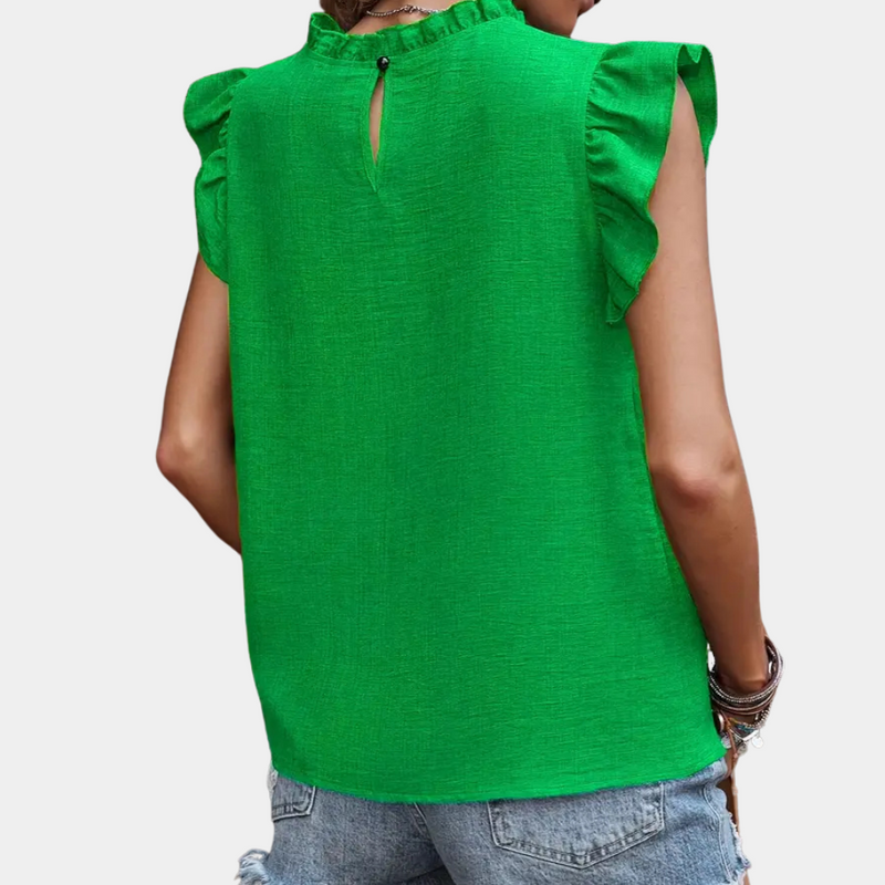 Classic Green Blouse for Women - Celeste