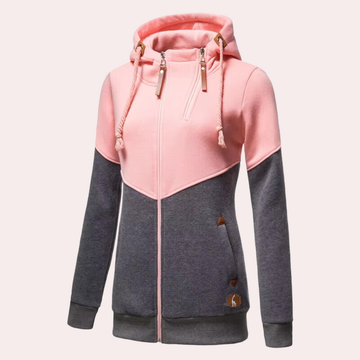 Sporty Women's Vest with Zipper - Nora