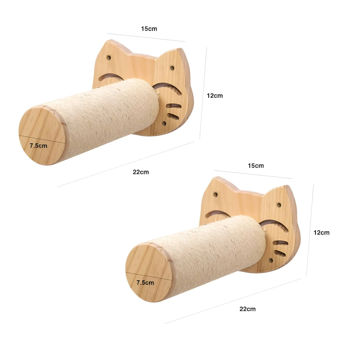 Wandklimplank voor Katten met Krabpaal - ClimbPaws