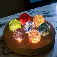 Luminous Cosmic Crystals - AstroGlow Orbs