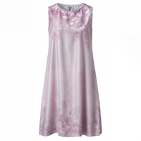 Stylish floral A-line dress with vest for women - Miray
