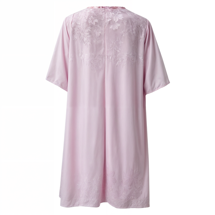 Stylish floral A-line dress with vest for women - Miray