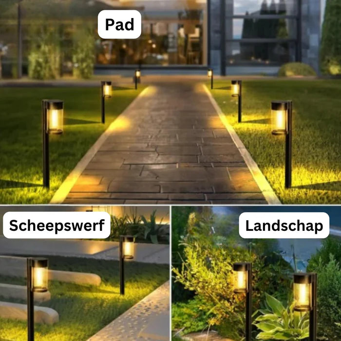 Nowoczesne i luksusowe oświetlenie ścieżek na energię słoneczną - LumiPath