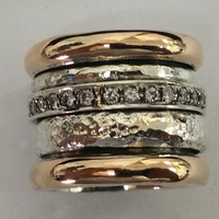 Gelaagde Dikke Gouden Vintage-Stijl Ring - Luciana