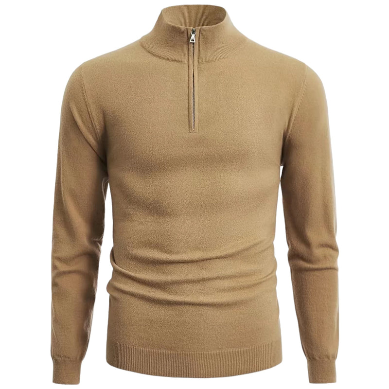 Stylowy sweter z półzamkiem dla mężczyzn - NordFlex