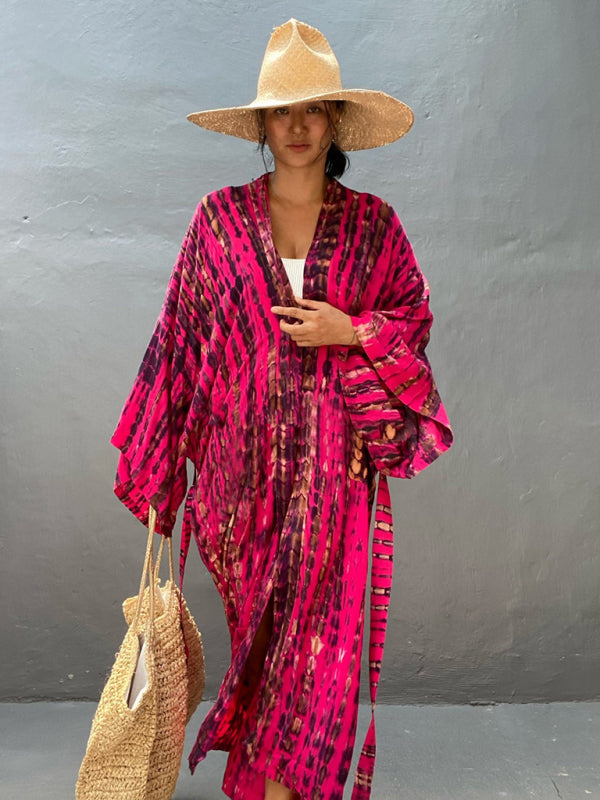 Kimono with tie belt - Leona