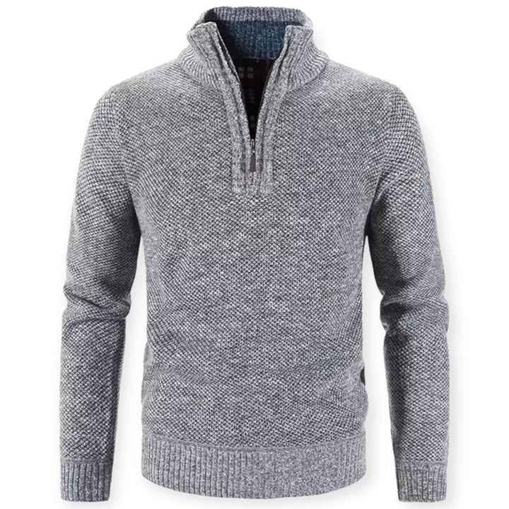 Stylish Men's Sweater with Half Zipper - SummitCraft