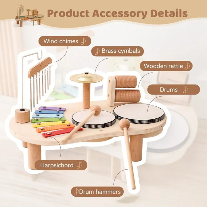 Creative Wooden Toy Music Station - MelodyMaker