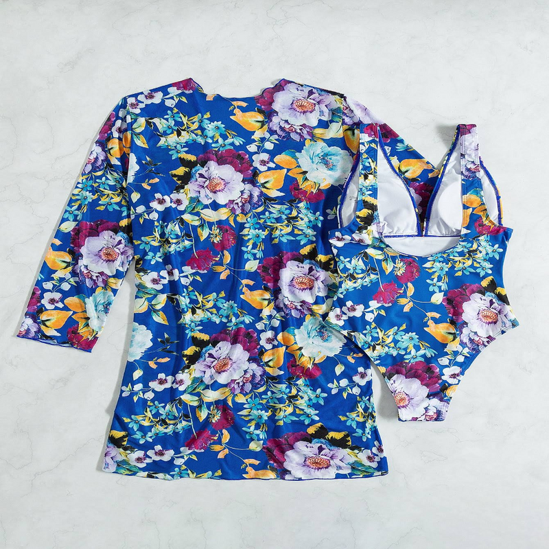 3-Piece Blue Bikini Set with Flattering Fit – Marisse