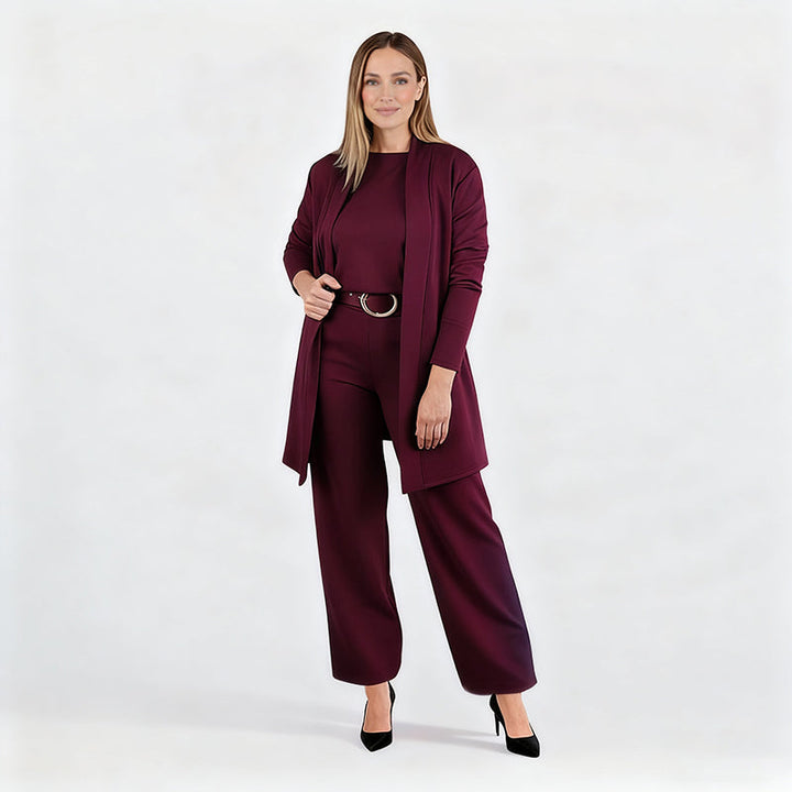 3-Piece Comfort Set: Cardigan, Top and Pants 13
