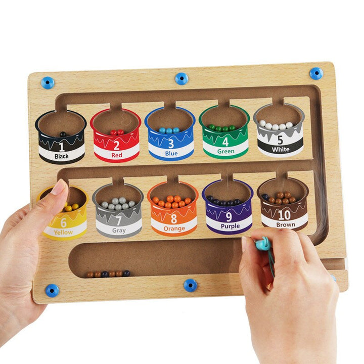 Magnetic Learning Maze for Color and Number Recognition - MazeMagic