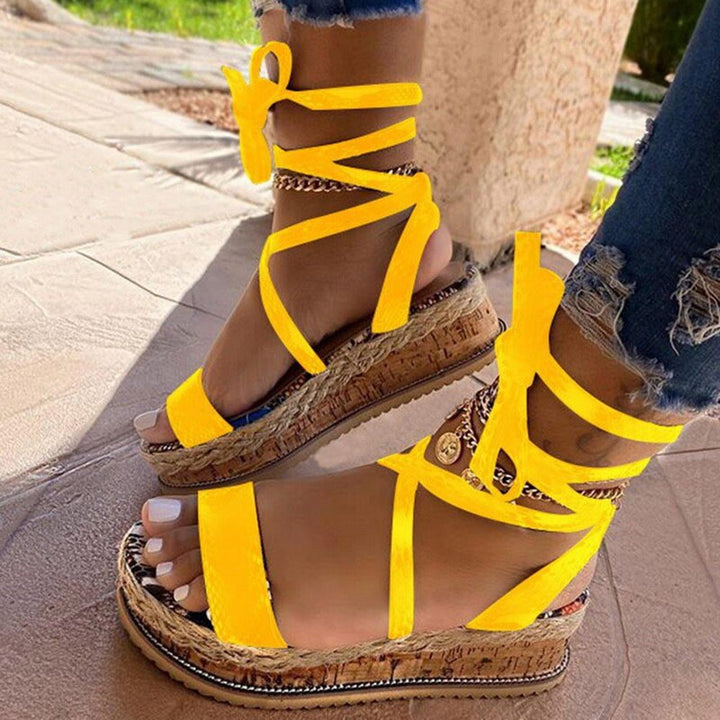 Comfortable Women's Sandals with Footbed and Modern Design - Amaya