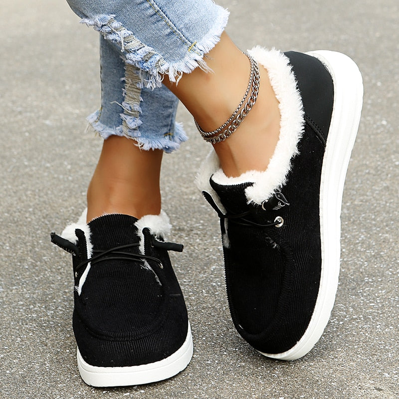 Dames Slip-On Winterlaarzen met Pluche Voering - Maren