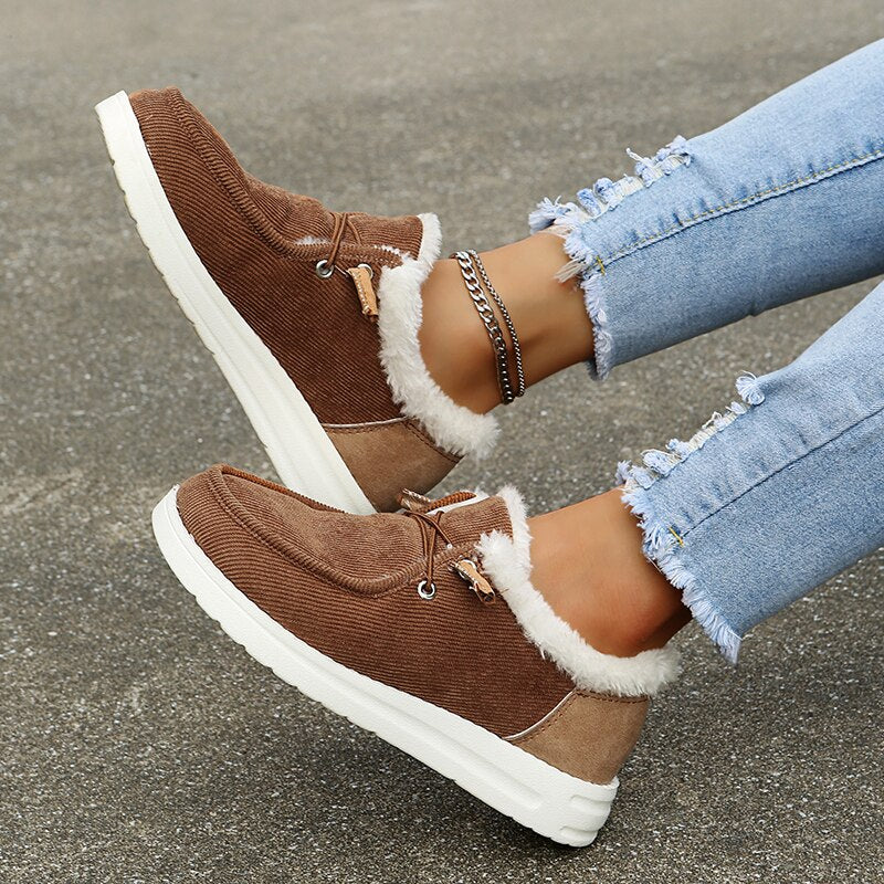 Dames Slip-On Winterlaarzen met Pluche Voering - Maren