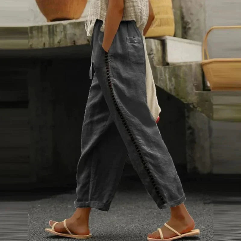 Boho Women's Summer Pants with Print – Solea
