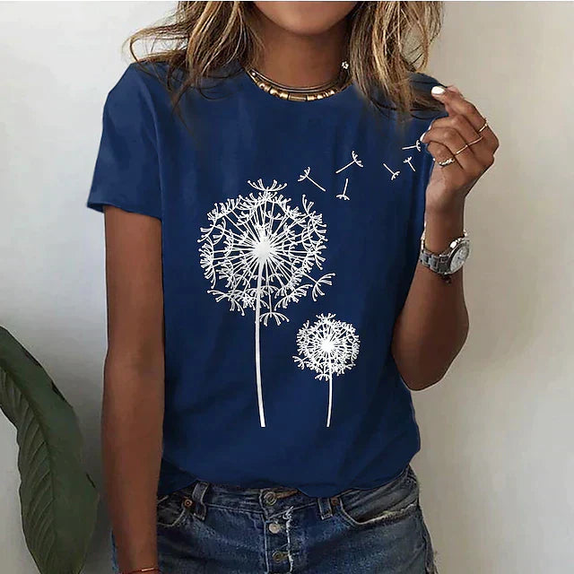 Comfortabel dames T-shirt met ronde hals & zachte stof – Rhea