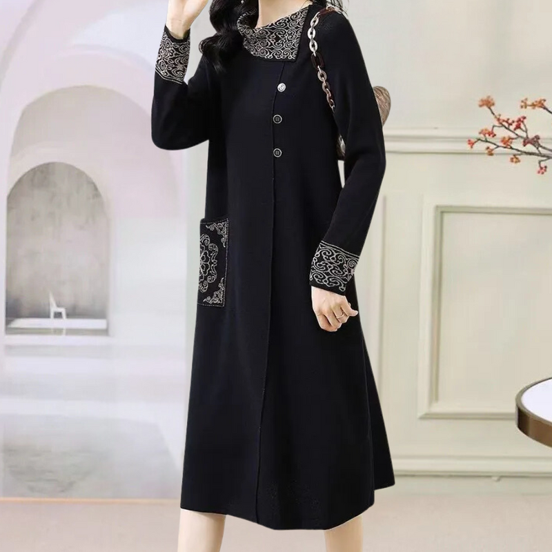 Warm Knitted Midi Dress - Vanya